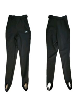 asos 4505 Ski & Snow Softshell Stirrup Pants Fleece Lined High Waist Black NWT